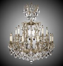  CH7028-A-12G-ST - 10+5 Light Parisian Chandelier